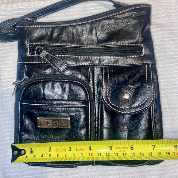Women’s Multisac black Y2K asymmetrical crossbody/shoulder ‎ bag - Picture 8 of 16